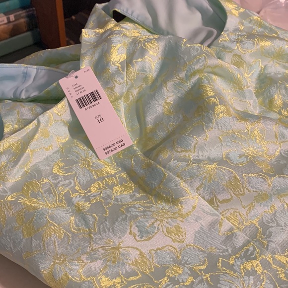 ✨ Anthropologie Jacquard Train Dress Sz 10 - Picture 6 of 6